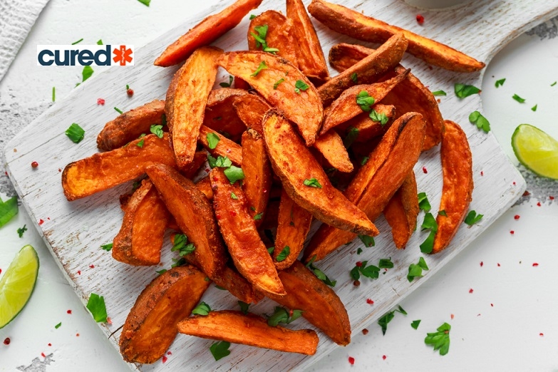 cured Sweet Potato Wedges