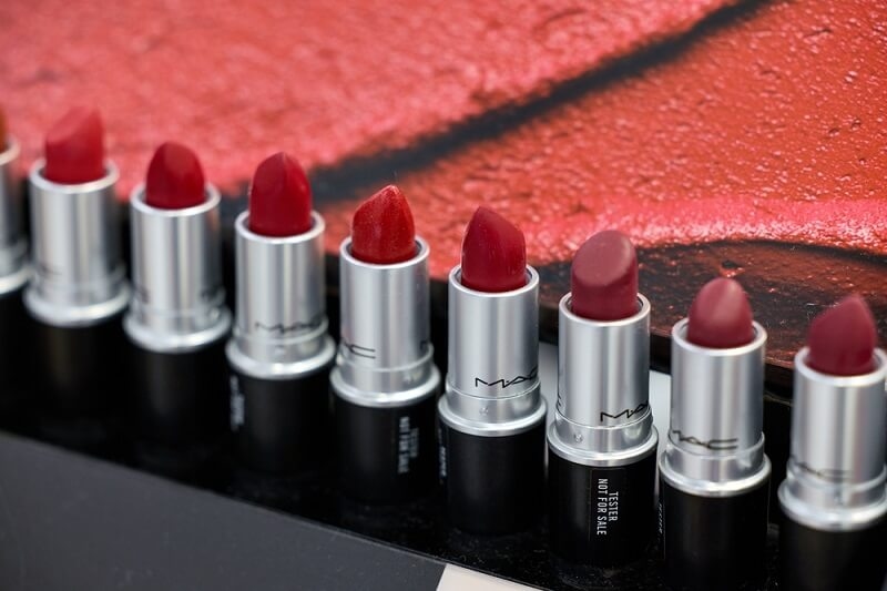 MAC Cosmetics lipstick on the stand