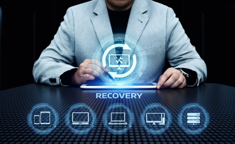 Recovery Data Backup Computer Internet Business Technology Concept