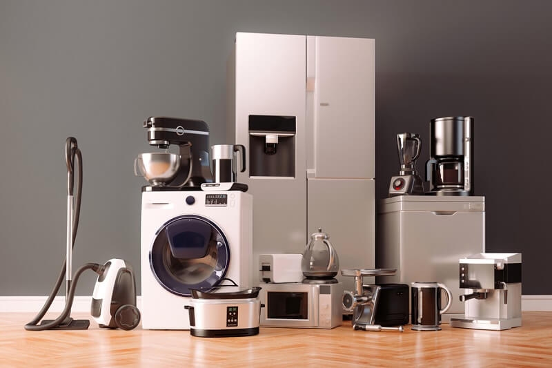 Various home and kitchen appliances