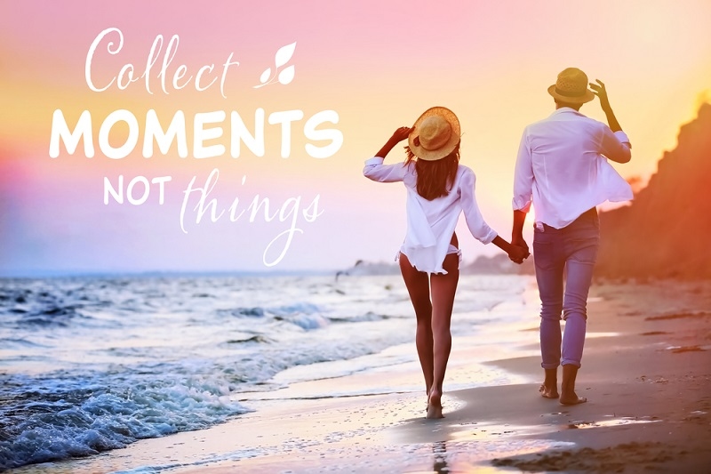 Young couple walking on seashore