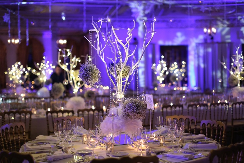 Wedding uplighting decor