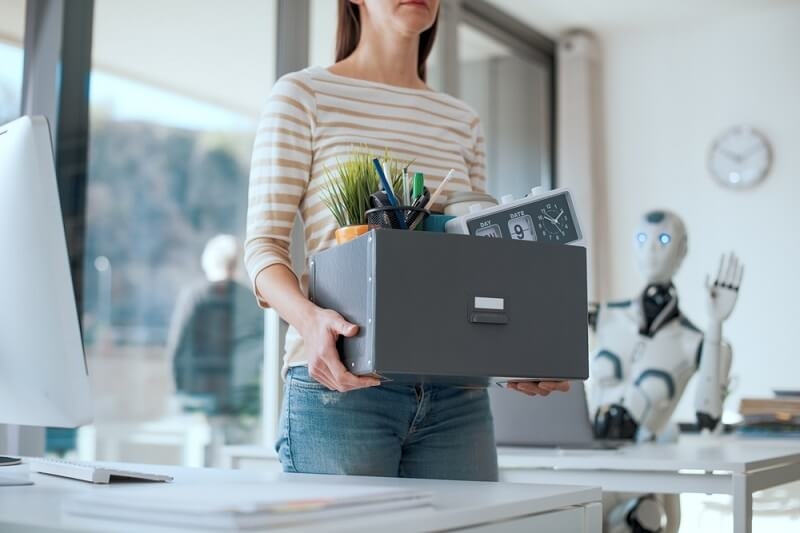 woman loosing Job because of AI