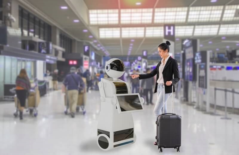 airport-robotics-helping-passenger-at-airport