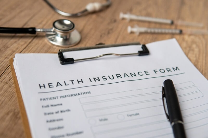 health insurance form with oen