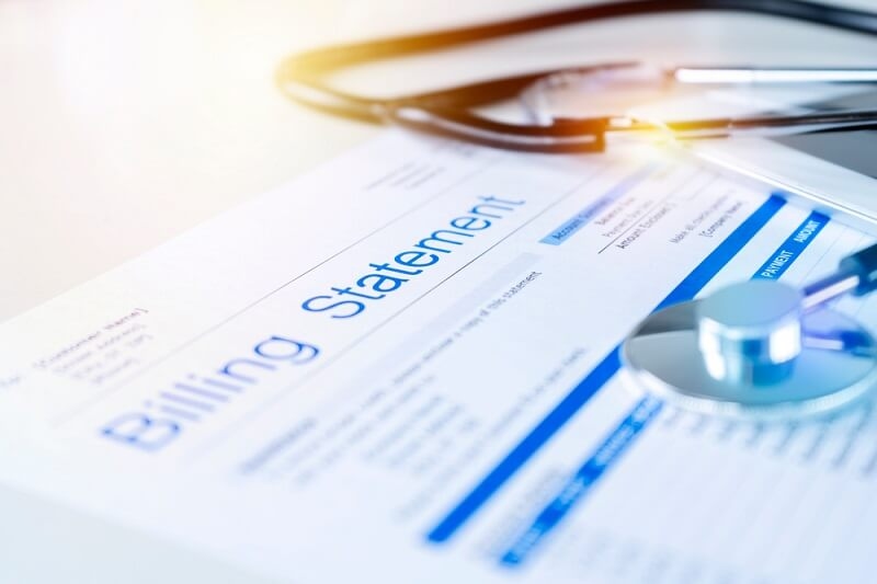 billing statement of medical expenses