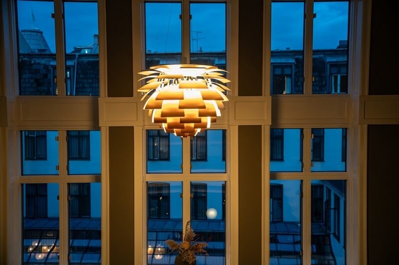 design of frontal light in boutique hotel