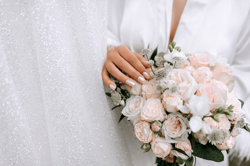 wedding manicure, nail art designs, elegant nail polish, bridal nail trends, classic wedding nails