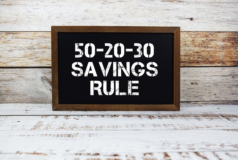 50-30-20 savings rule on board