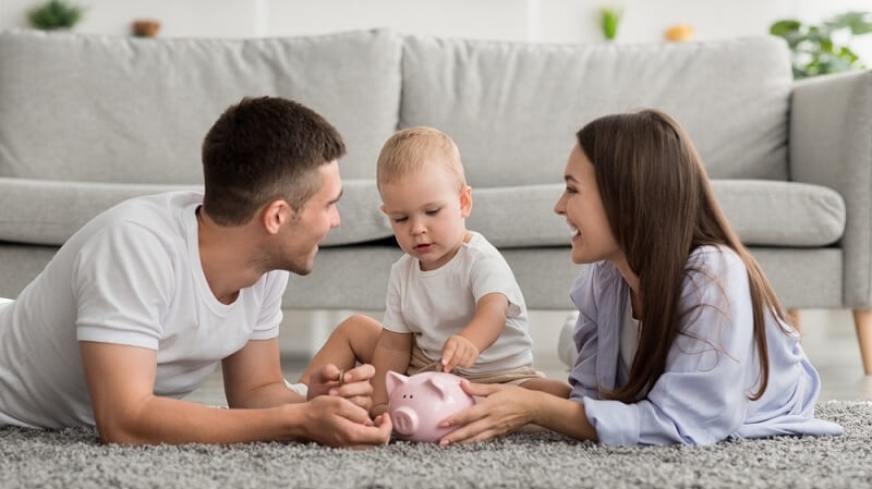 parents budgeting for first year baby