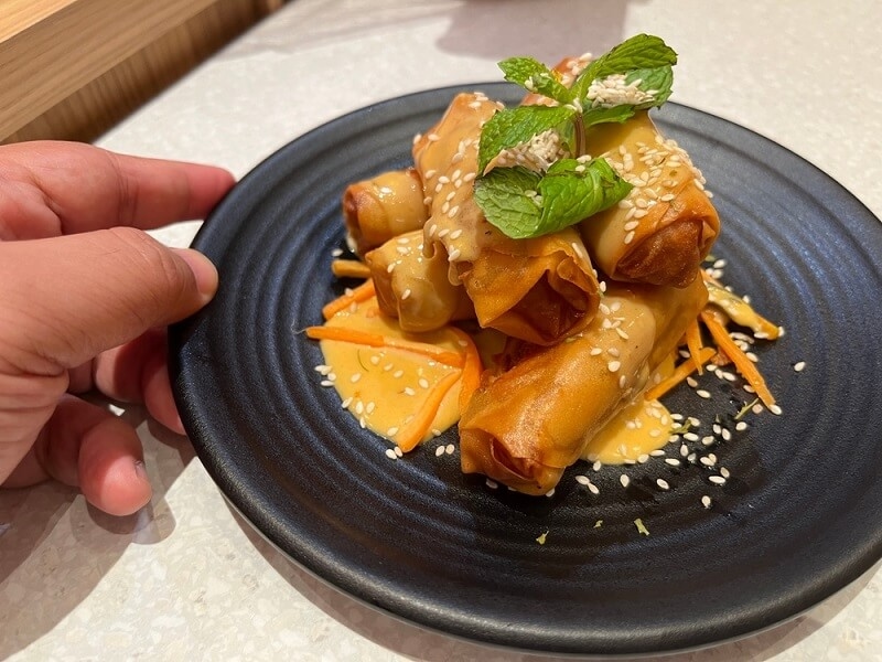 buttermilk mapple pie spring rolls