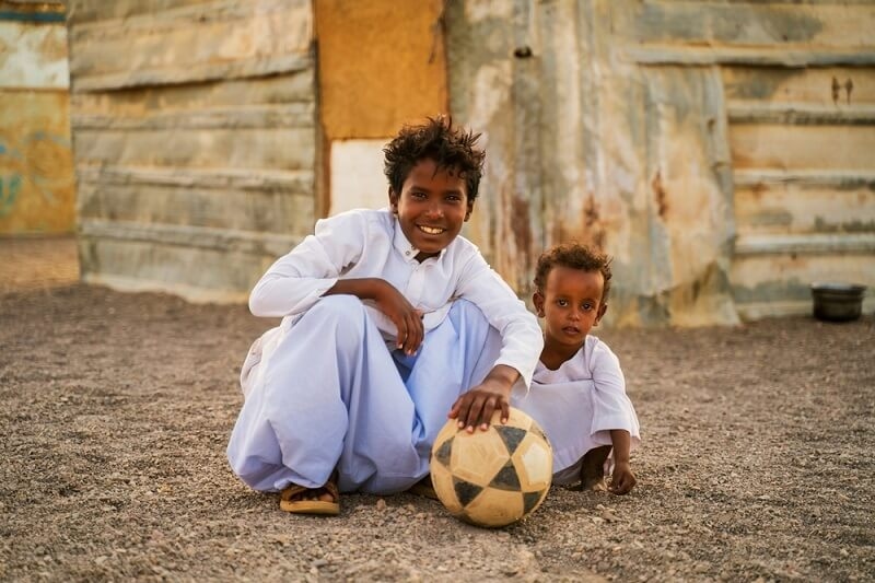 local kids in customs at cairo