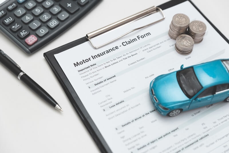car insurance savings on claim form 