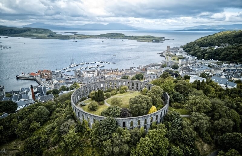 mc caig tower aerial view