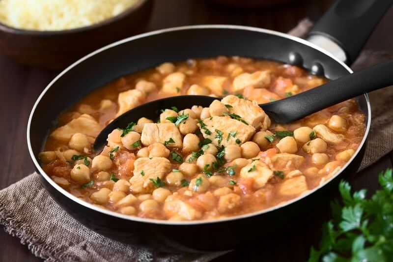 chicken tagine with chickpeas