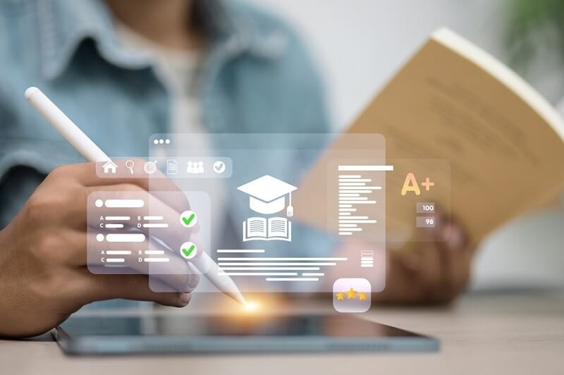 man looking for the reviews of best online learning course