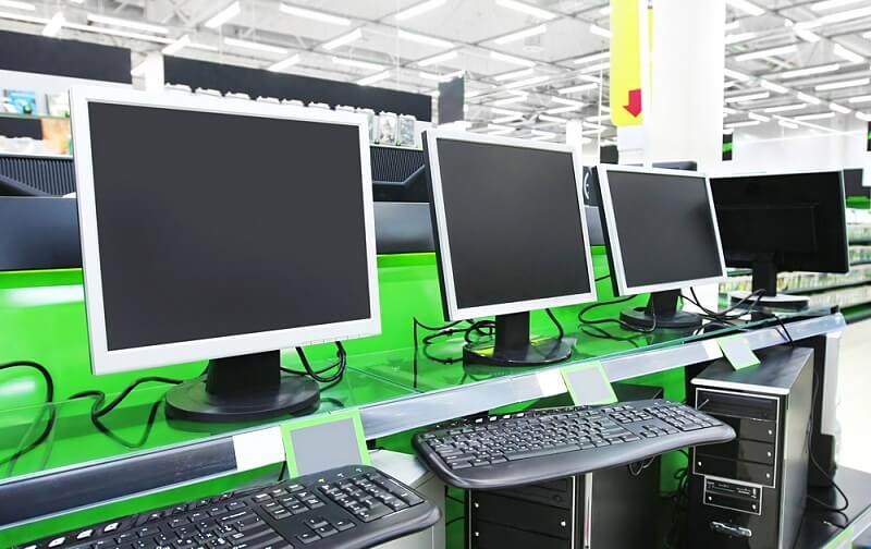 computers in supermarket