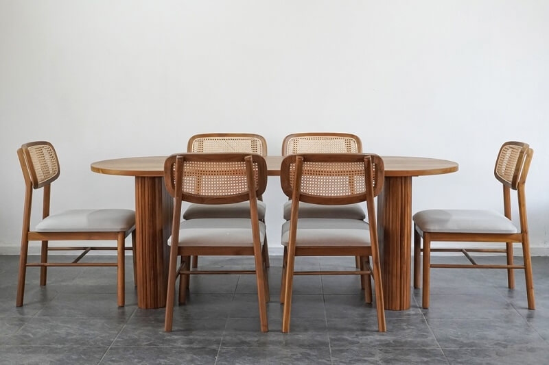 pure wood dining table