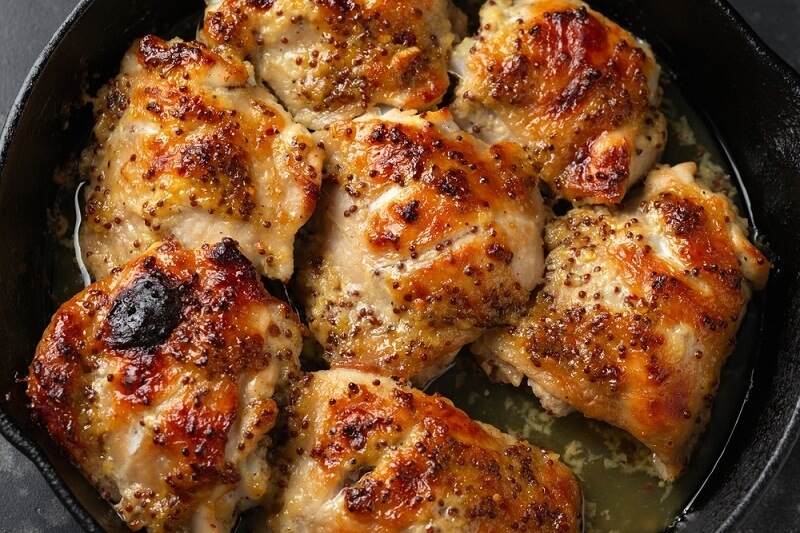 easy frying garlic chicken thigh
