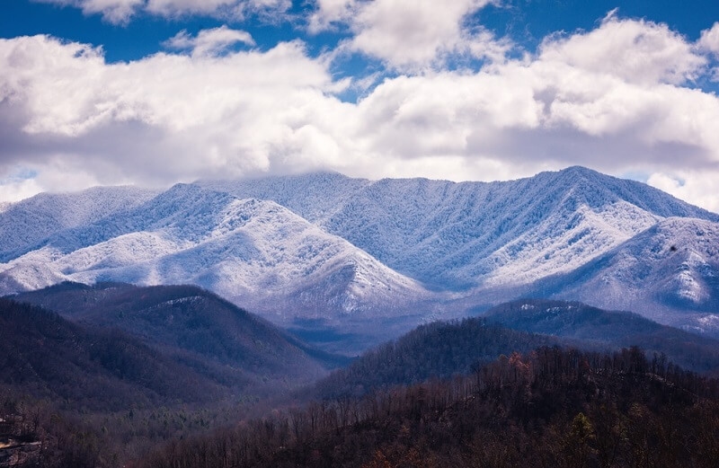 view of great smoky mountains