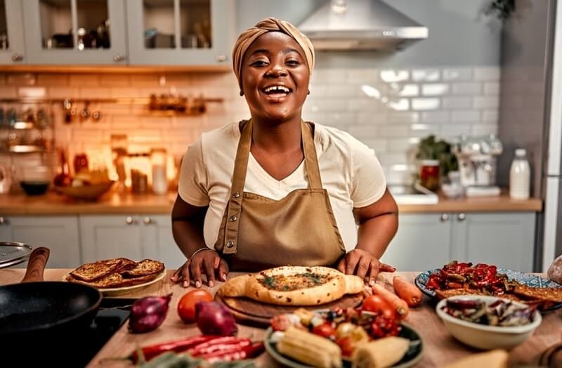 happy-woman-with-cooked-bread