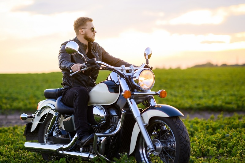 men on Harley-Davidson