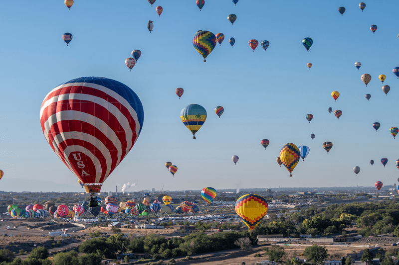 Napa Valley, USA, hot air balloon