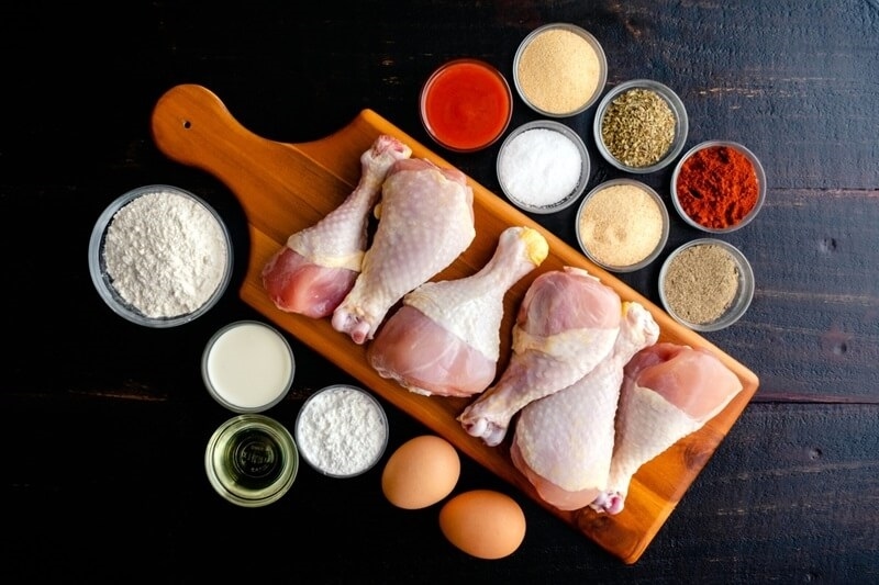ingredients-air-fryer-southern-fried-chicken