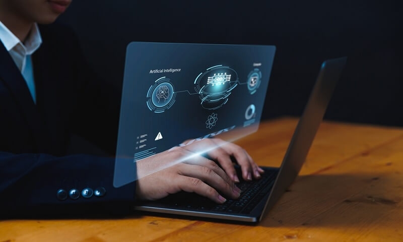 man exploring investing options