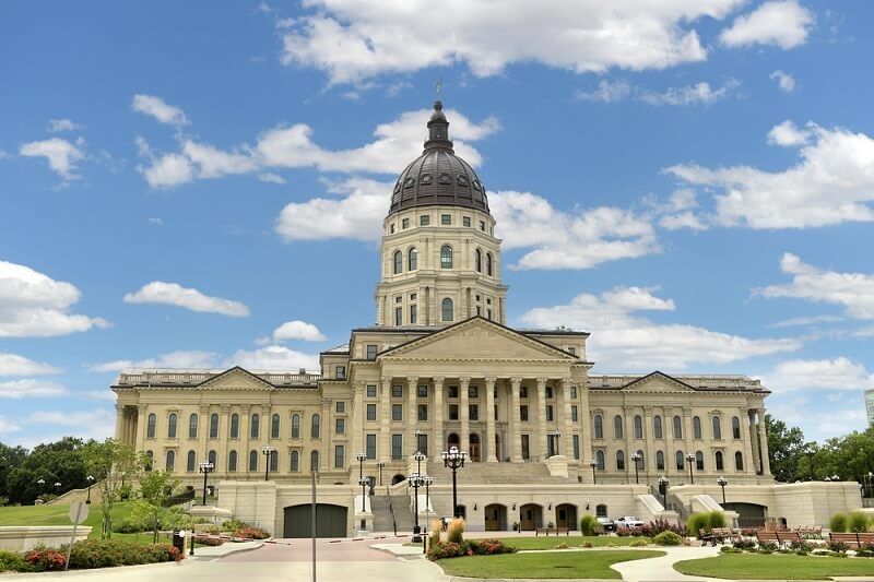 kansas state capitol building front view