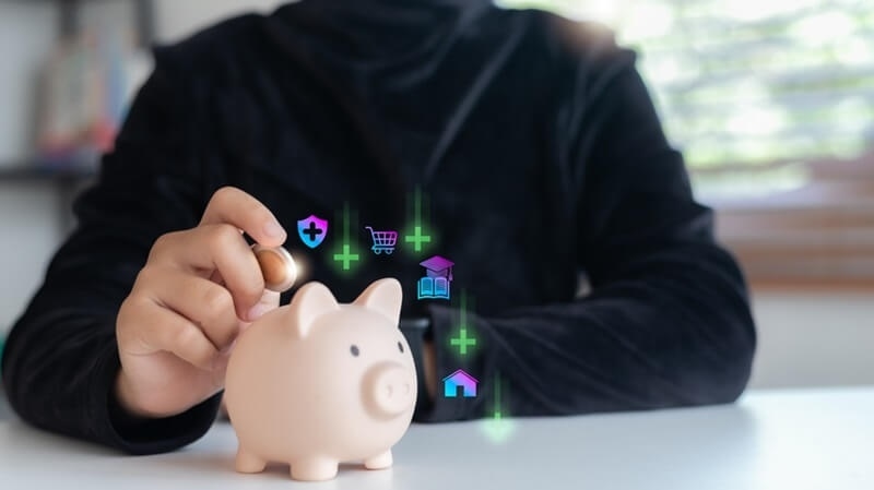 man-saving-for-investing-in-bundle-insurance-policy