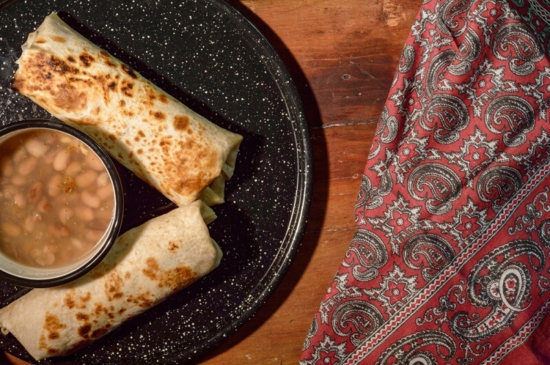 mexican rito on plate