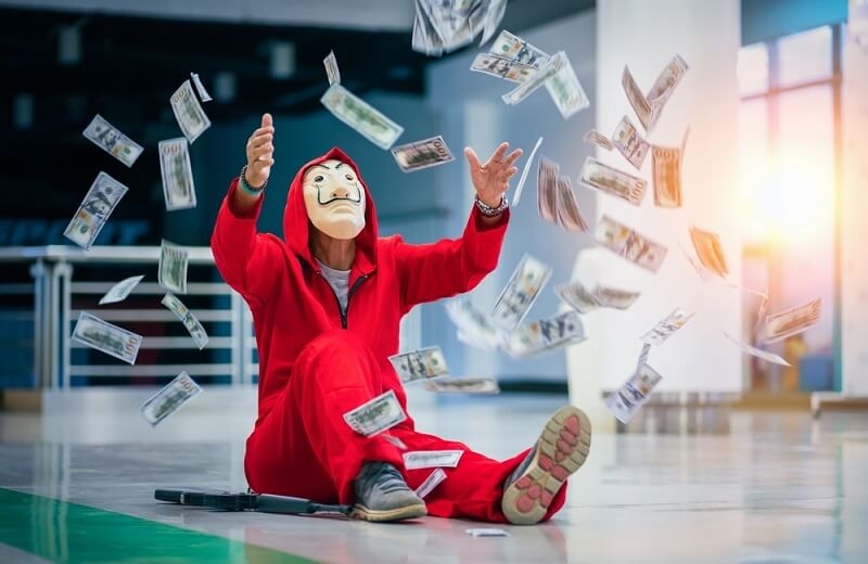 money heist movie on netflix poster