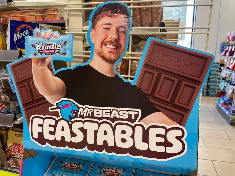 mr beast promo board