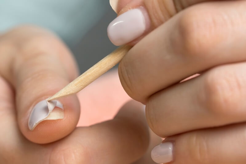 nail gel polish removing