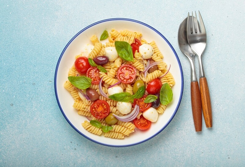 italian pasta with culturies