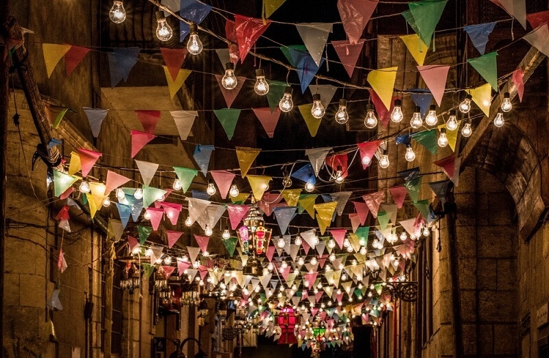 streets decoration in ramadan