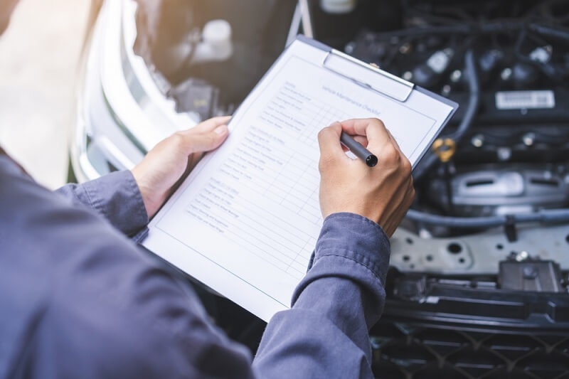 engine checks all list in vehicle safety list