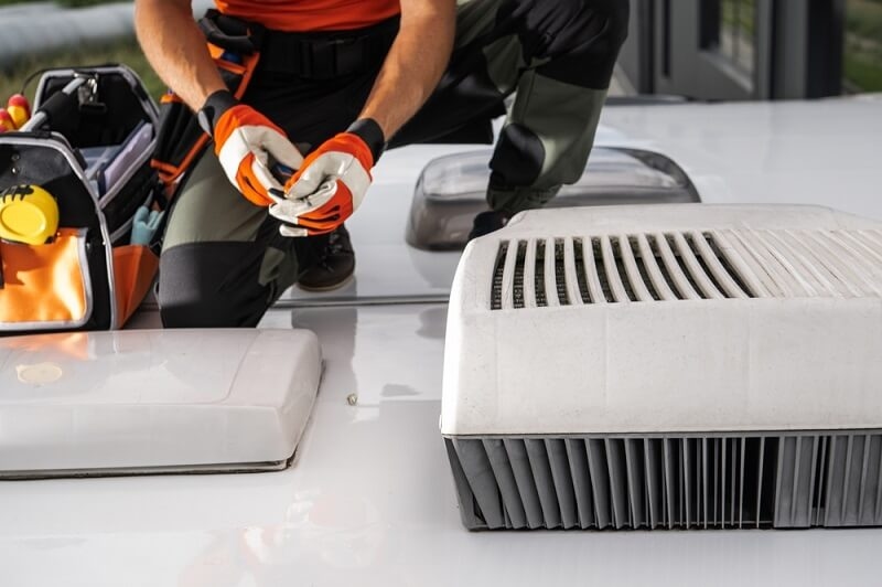 motorhome rooftop leak