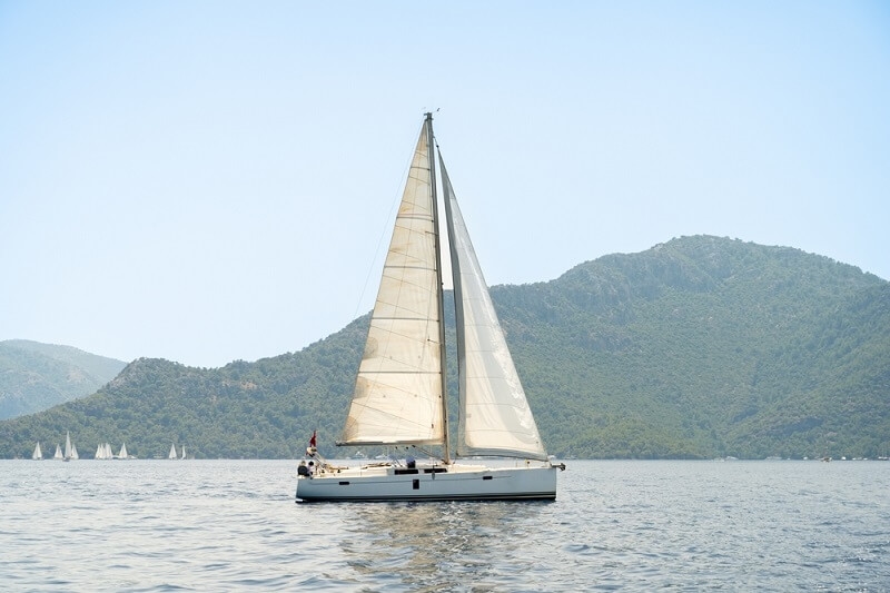 sailing boat in ocean
