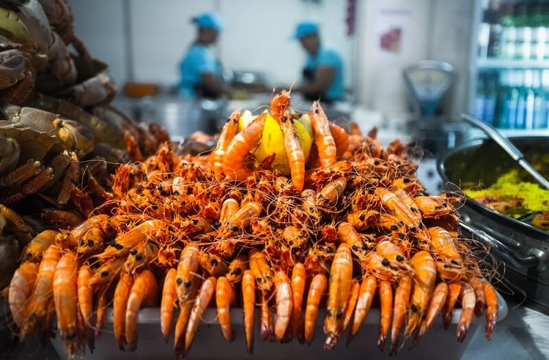 seafood of algavre in festival