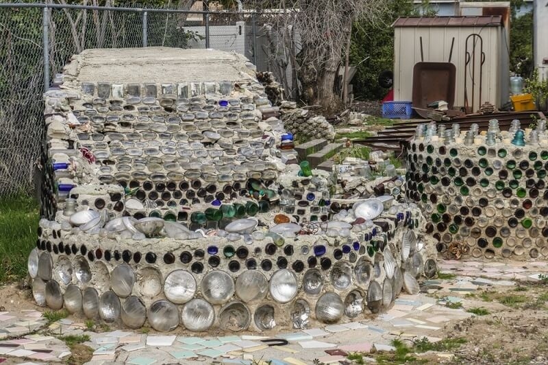 hands on  creativity work in park by wastage material