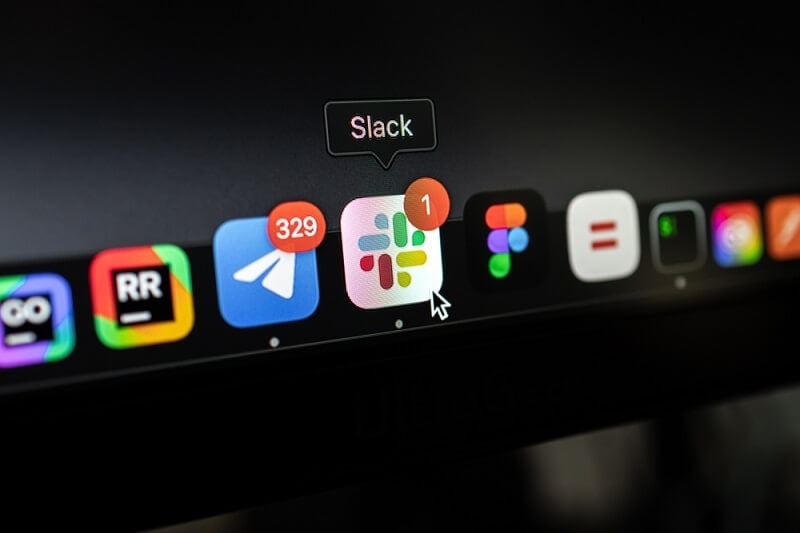 slack app notification in macbook