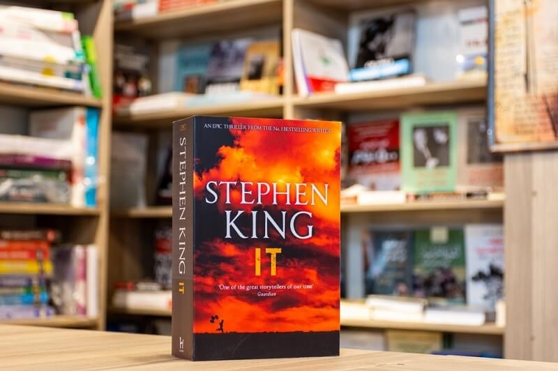 suspense novel IT on the table