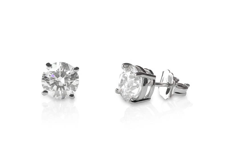 Stud Diamond Earrings Women