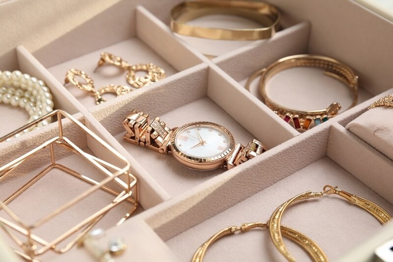 jewelry box with trending jewelry