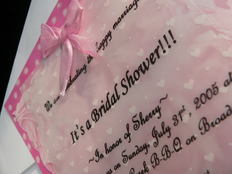 wordings of invitation card of bridal shower