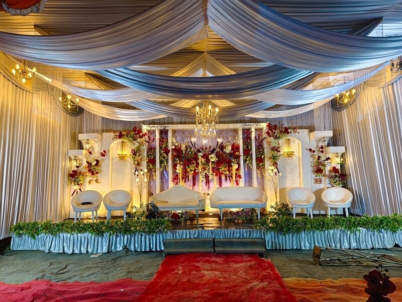 wedding draping decoration 