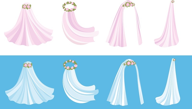 types of wedding veils