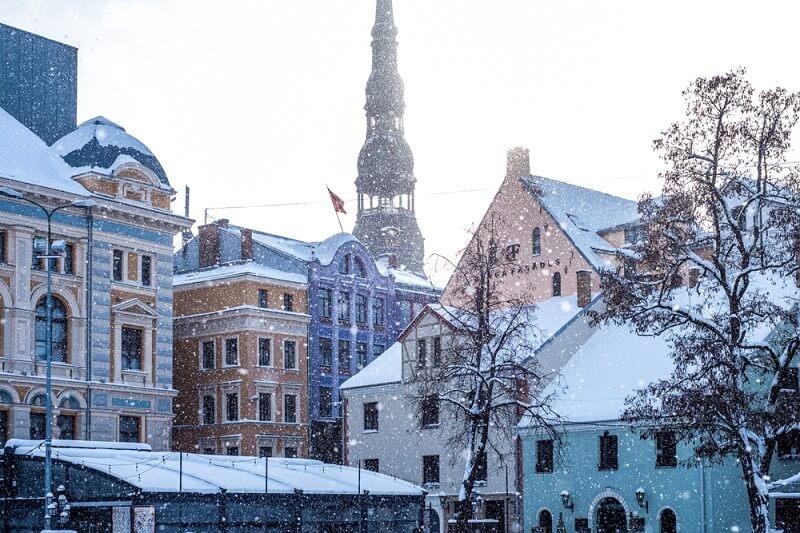 affordable winter city view 